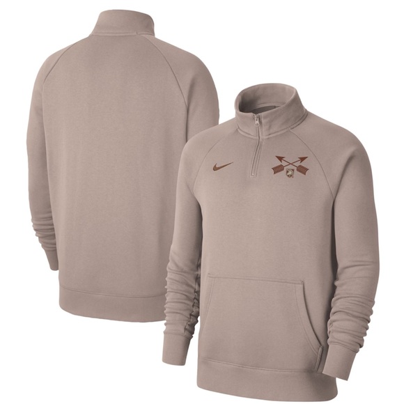 Men’s Nike Tan Army Black Knights Rivalry Club Fleece Jacket Size S. - Picture 3 of 5